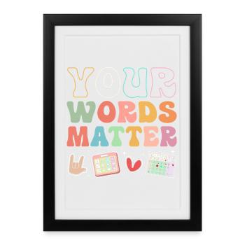 Special Needs School Teacher Special Education Pedagogue - Framed poster (27 × 37 cm) - black - Front