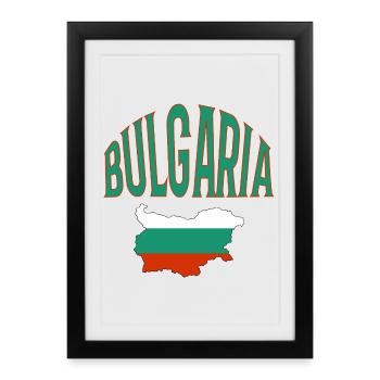 Bulgarie - Affiche encadrée (27 × 37 cm) - noir - Devant