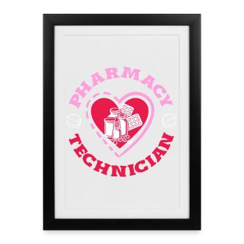 Pharmacist Pharmaceutical Technical - Framed poster (27 × 37 cm) - black - Front