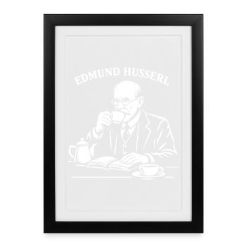 Husserl Coffee Study - Framed poster (27 × 37 cm) - black - Front