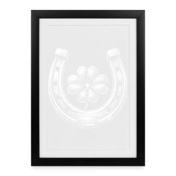 Lucky charms - Framed poster (27 × 37 cm) - black - Front