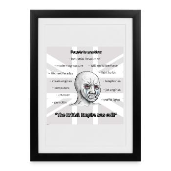 PROBRITAIN2 - Framed poster (27 × 37 cm) - black - Front
