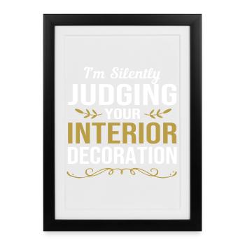 Interior Designer Architecture Architect - Framed poster (27 × 37 cm) - black - Front