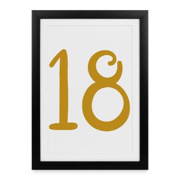 18 - Framed poster (27 × 37 cm) - black - Front