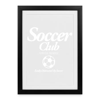 Soccer Club - Framed poster (27 × 37 cm) - black - Front