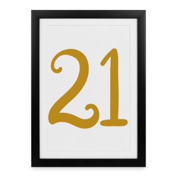 21 - Framed poster (27 × 37 cm) - black - Front