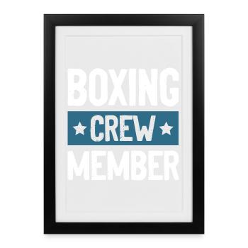 Équipe de boxe - Affiche encadrée (27 × 37 cm) - noir - Devant