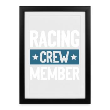 Racing Crew - Framed poster (27 × 37 cm) - black - Front