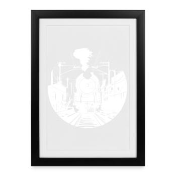 Railway Sketch - Framed poster (27 × 37 cm) - black - Front