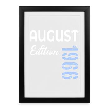 60th Birthday August 1966 - Framed poster (27 × 37 cm) - black - Front