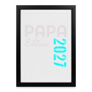 ÉDITION 2027 DU PAPA DU BÉBÉ - Affiche encadrée (27 × 37 cm) - noir - Devant