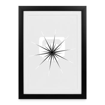 Movinghead-White - Framed poster (27 × 37 cm) - black - Front