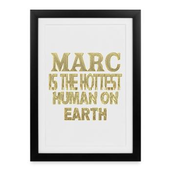Marc - Affiche encadrée (27 × 37 cm) - noir - Devant