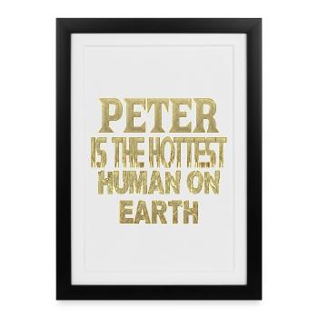 Peter - Affiche encadrée (27 × 37 cm) - noir - Devant