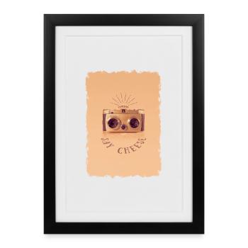 Everybody - Say Cheese - Affiche encadrée (27 × 37 cm) - noir - Devant