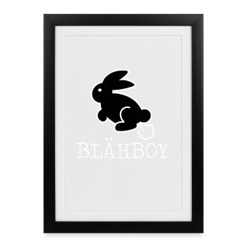BLÄHBOY - Gerahmtes Poster (27 × 37 cm) - Schwarz - Vorne