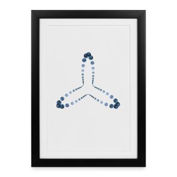 atom - Cellular four - Framed poster (27 × 37 cm) - black - Front