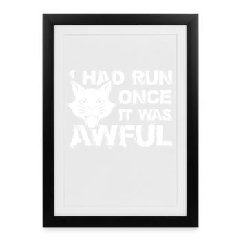 Chat chaton miaou chat domestique oeil de chat - Affiche encadrée (27 × 37 cm) - noir - Devant