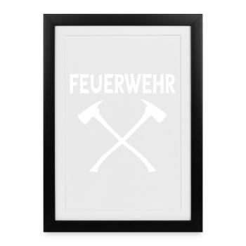 fire Department - Framed poster (27 × 37 cm) - black - Front
