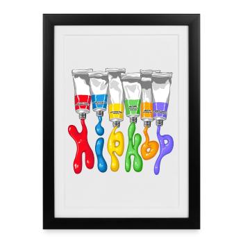 Hip Hop tubes - Framed poster (27 × 37 cm) - black - Front