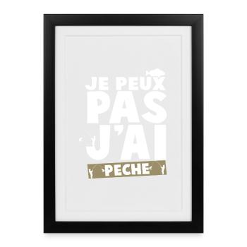 I can't I sinned - Framed poster (27 × 37 cm) - black - Front