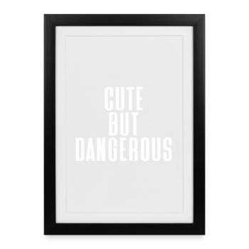 mignon - Affiche encadrée (27 × 37 cm) - noir - Devant