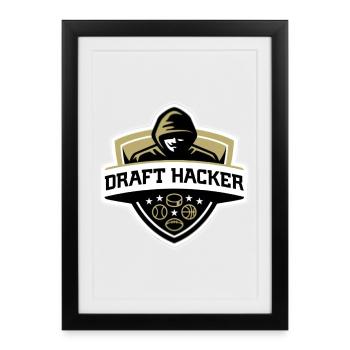Draft hacker - Framed poster (27 × 37 cm) - black - Front