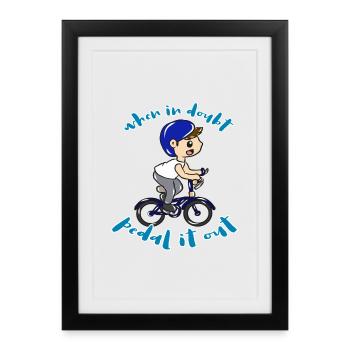 Bicycle Sports - Framed poster (27 × 37 cm) - black - Front