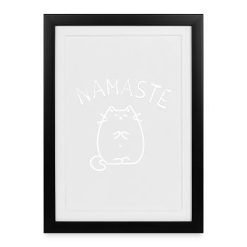 yoga - Affiche encadrée (27 × 37 cm) - noir - Devant