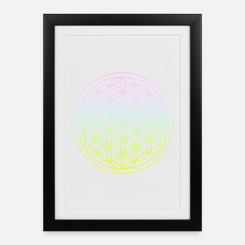 Yoga - Gerahmtes Poster (27 × 37 cm) - Schwarz