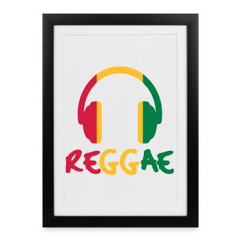 Reggae Music - Framed poster (27 × 37 cm) - black - Front