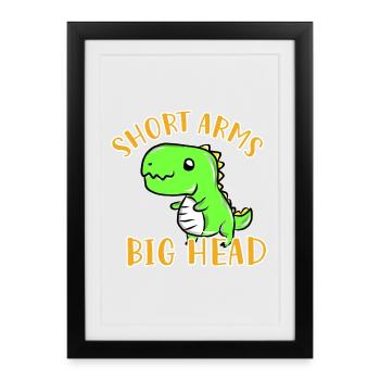 T-Rex - Framed poster (27 × 37 cm) - black - Front