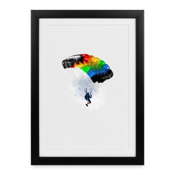 parachute - Framed poster (27 × 37 cm) - black - Front