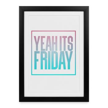 Friday - Framed poster (27 × 37 cm) - black - Front