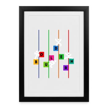 Escalade escalade alpinisme drôle - Affiche encadrée (27 × 37 cm) - noir - Devant