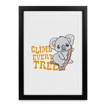Koala - Framed poster (27 × 37 cm) - black - Front