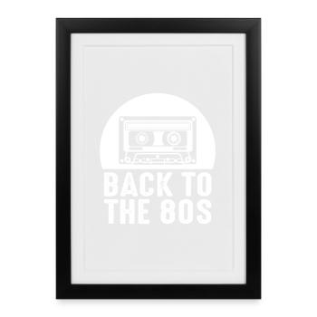 80s - Framed poster (27 × 37 cm) - black - Front
