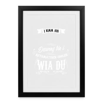 I KIMM OUT "PERSONALIZED" DESIGN BIN I ... - Framed poster (27 × 37 cm) - black - Front