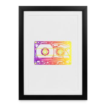 90s - Framed poster (27 × 37 cm) - black - Front