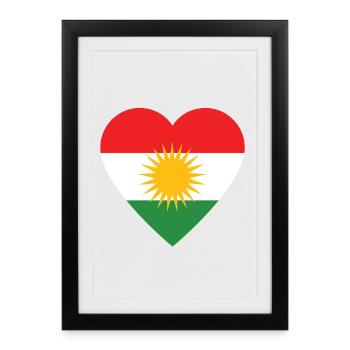 Kurdistan - Affiche encadrée (27 × 37 cm) - noir - Devant