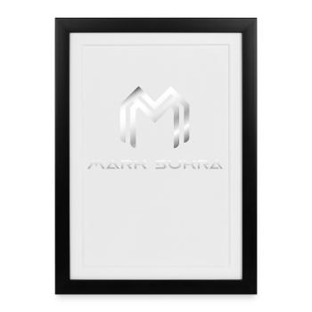 Mark Sukra VIP designer cool brand catwalk fashion - Framed poster (27 × 37 cm) - black - Front