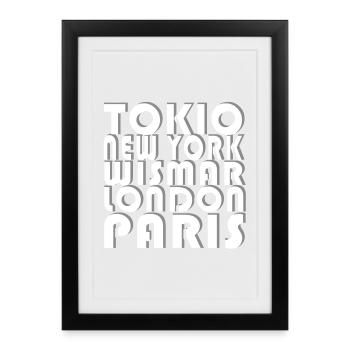WISMAR METROPOLIS - Framed poster (27 × 37 cm) - black - Front