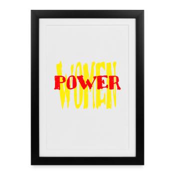 WOMENPOWER INTERNATIONAL WOMEN'S DAY Women's Day - Framed poster (27 × 37 cm) - black - Front