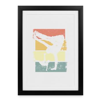 Breakdance - Framed poster (27 × 37 cm) - black - Front