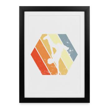 Breakdancer - Framed poster (27 × 37 cm) - black - Front