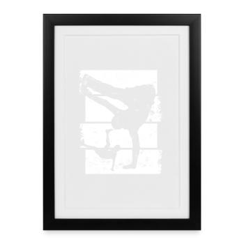 Breakdancer - Affiche encadrée (27 × 37 cm) - noir - Devant