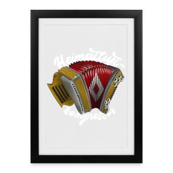 Compresseur d’air domestique // Bright | ZiachON ! - Affiche encadrée (27 × 37 cm) - noir - Devant