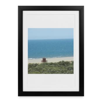 Beach spain vacation holidays trip sea - Framed poster (27 × 37 cm) - black - Front