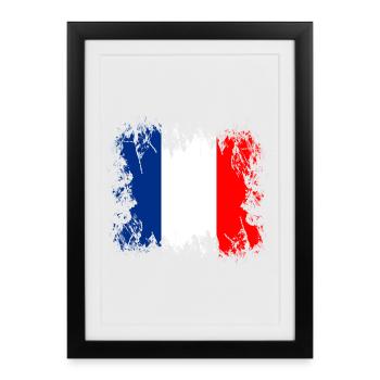 France - France - Affiche encadrée (27 × 37 cm) - noir - Devant