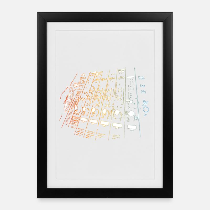DISC-JOCKEY - Affiche encadrée (27 × 37 cm) - noir